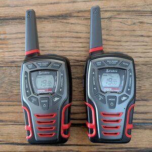 Pair Cobra MicroTalk CXT545 Black 28-Mile 22-Channel Two Way Radio Walkie Talkie